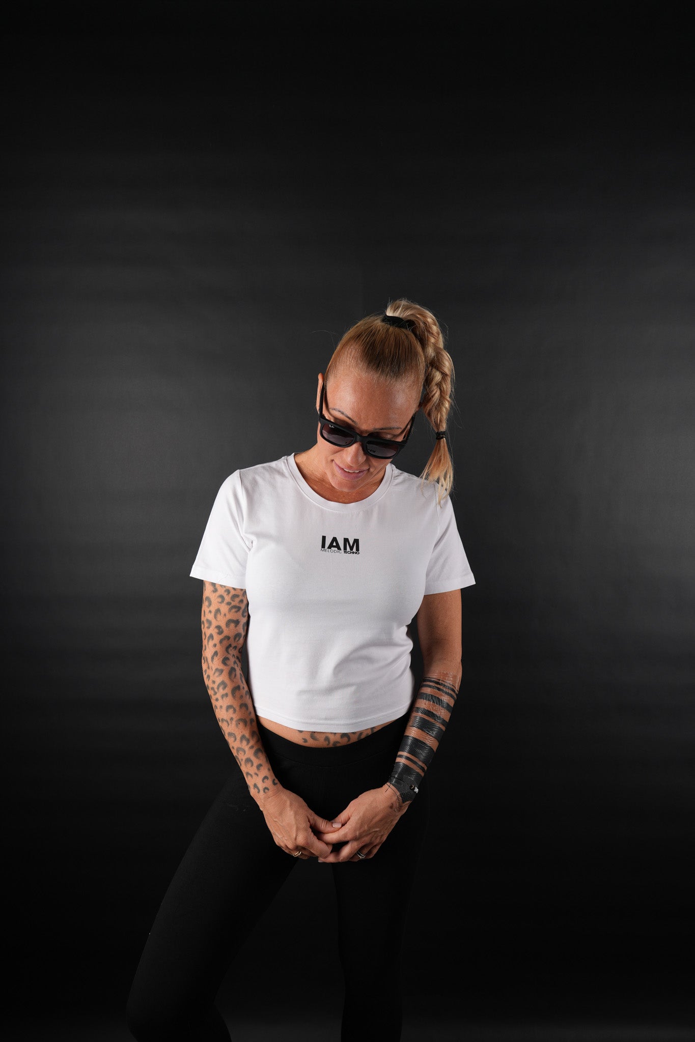 IAM Melodic Techno Girlie Cropped Top