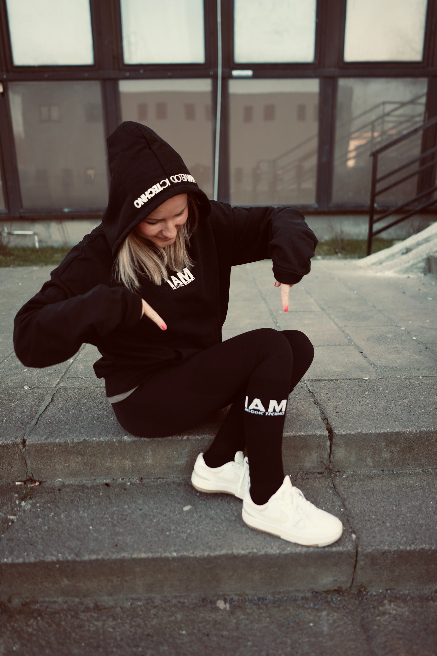 IAM Melodic Techno Long Knee Socks