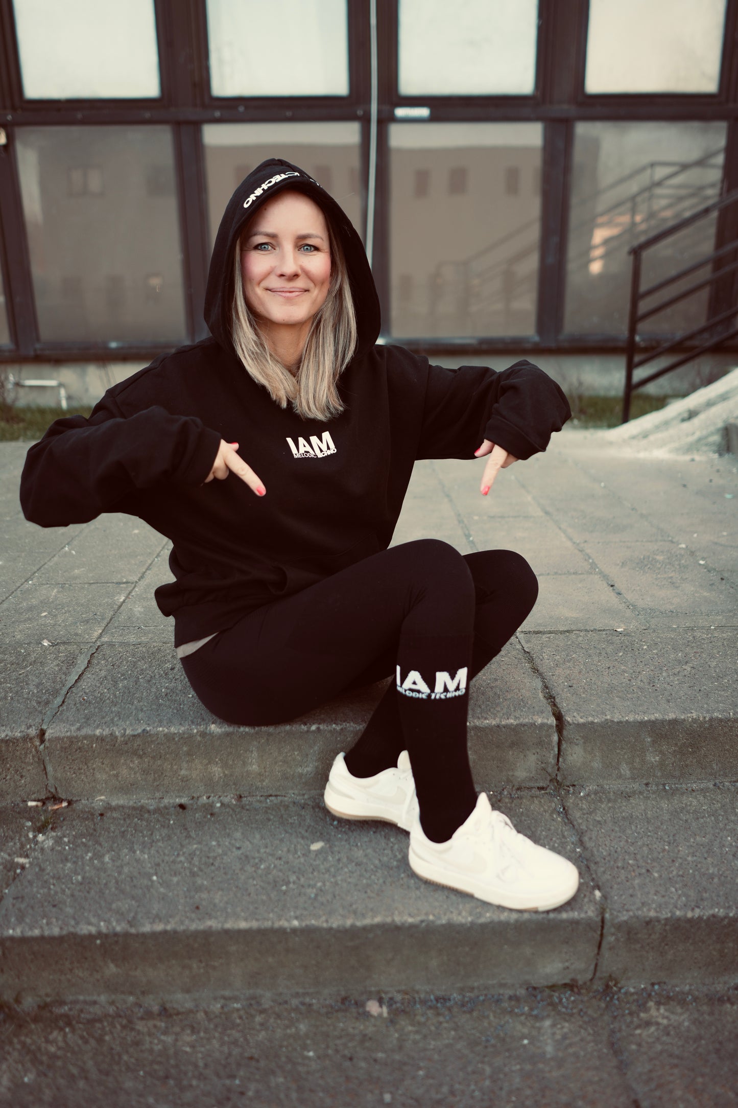 IAM Melodic Techno Long Knee Socks