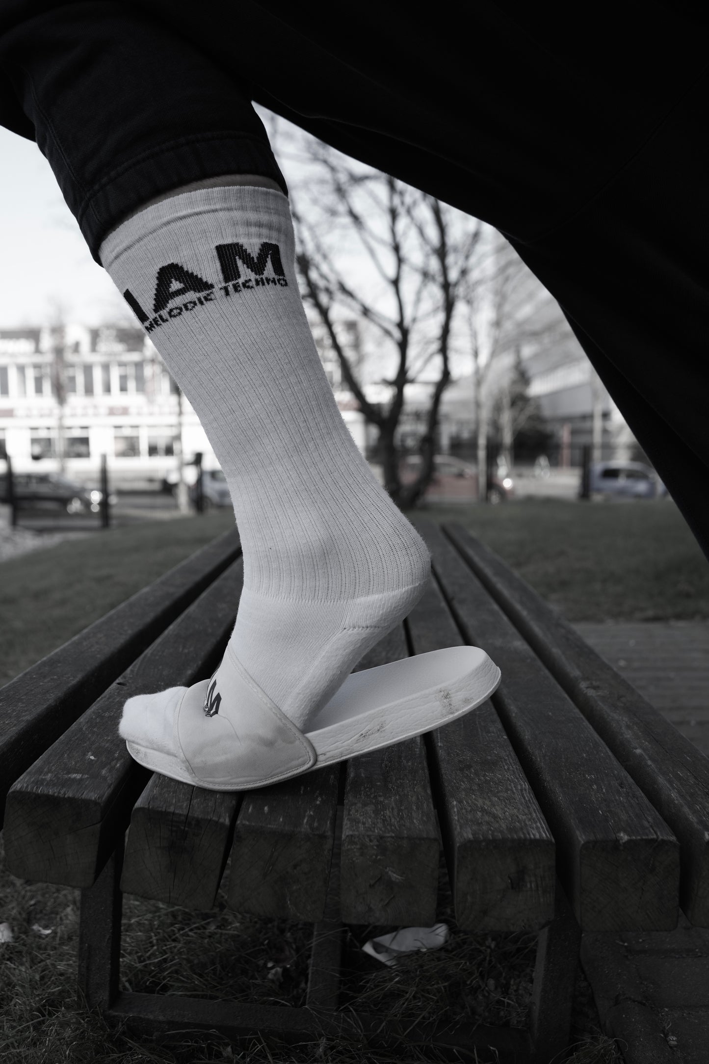 IAM Melodic Techno Long Knee Socks