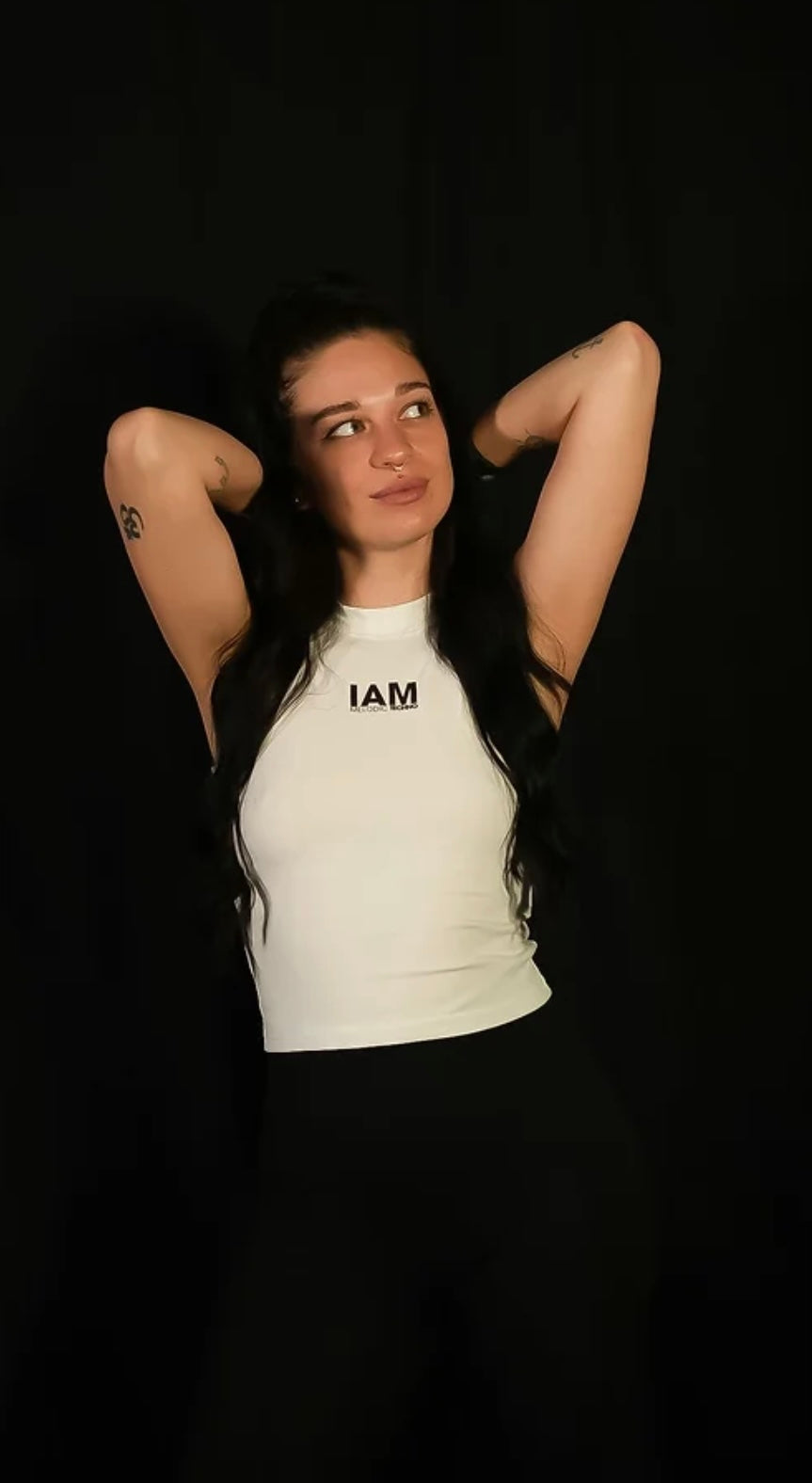 IAM Melodic Techno Turtleneck Top