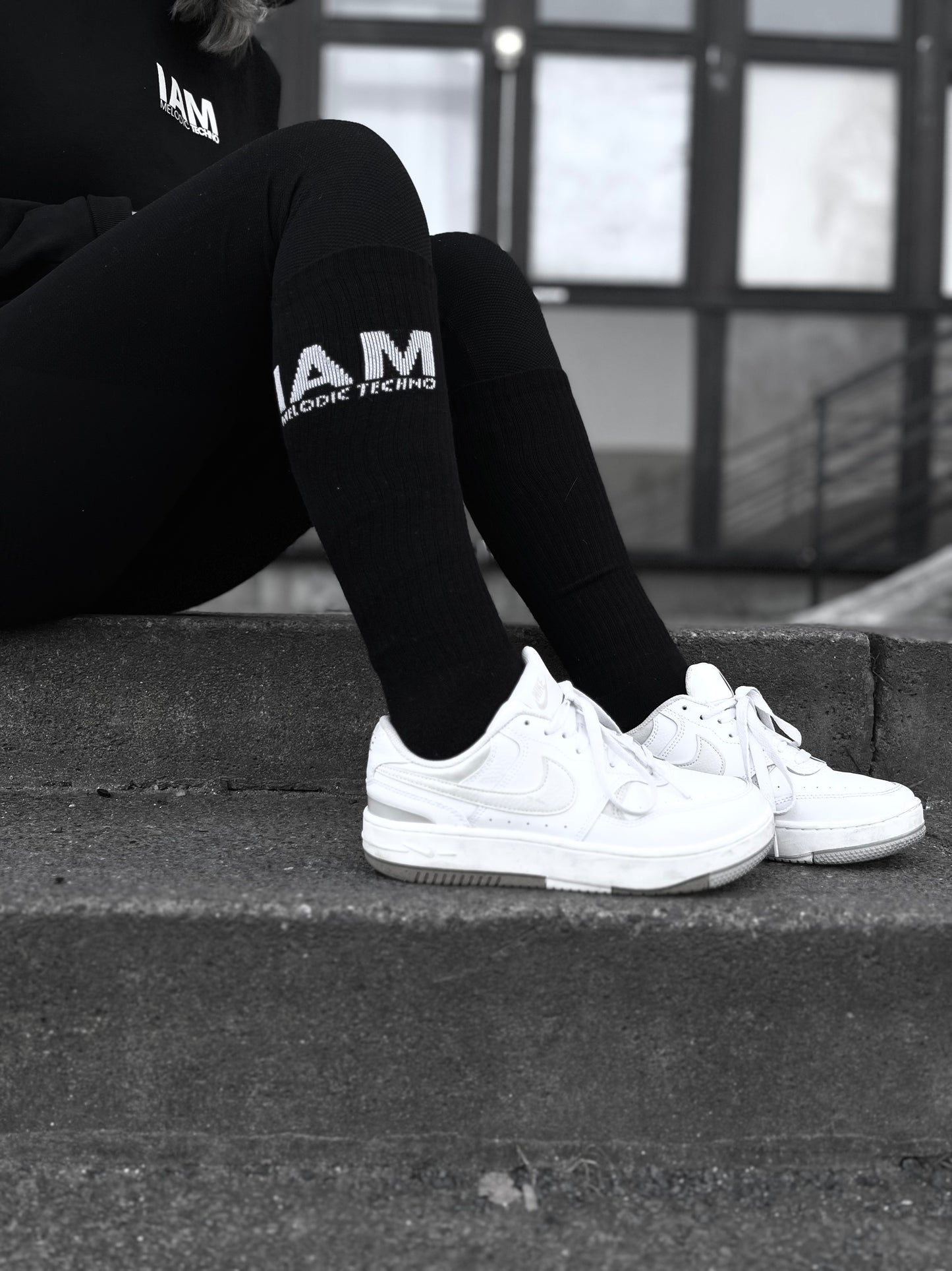 IAM Melodic Techno Long Knee Socks
