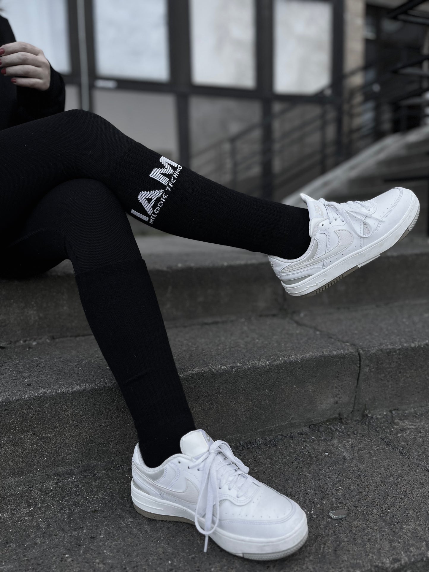 IAM Melodic Techno Long Knee Socks