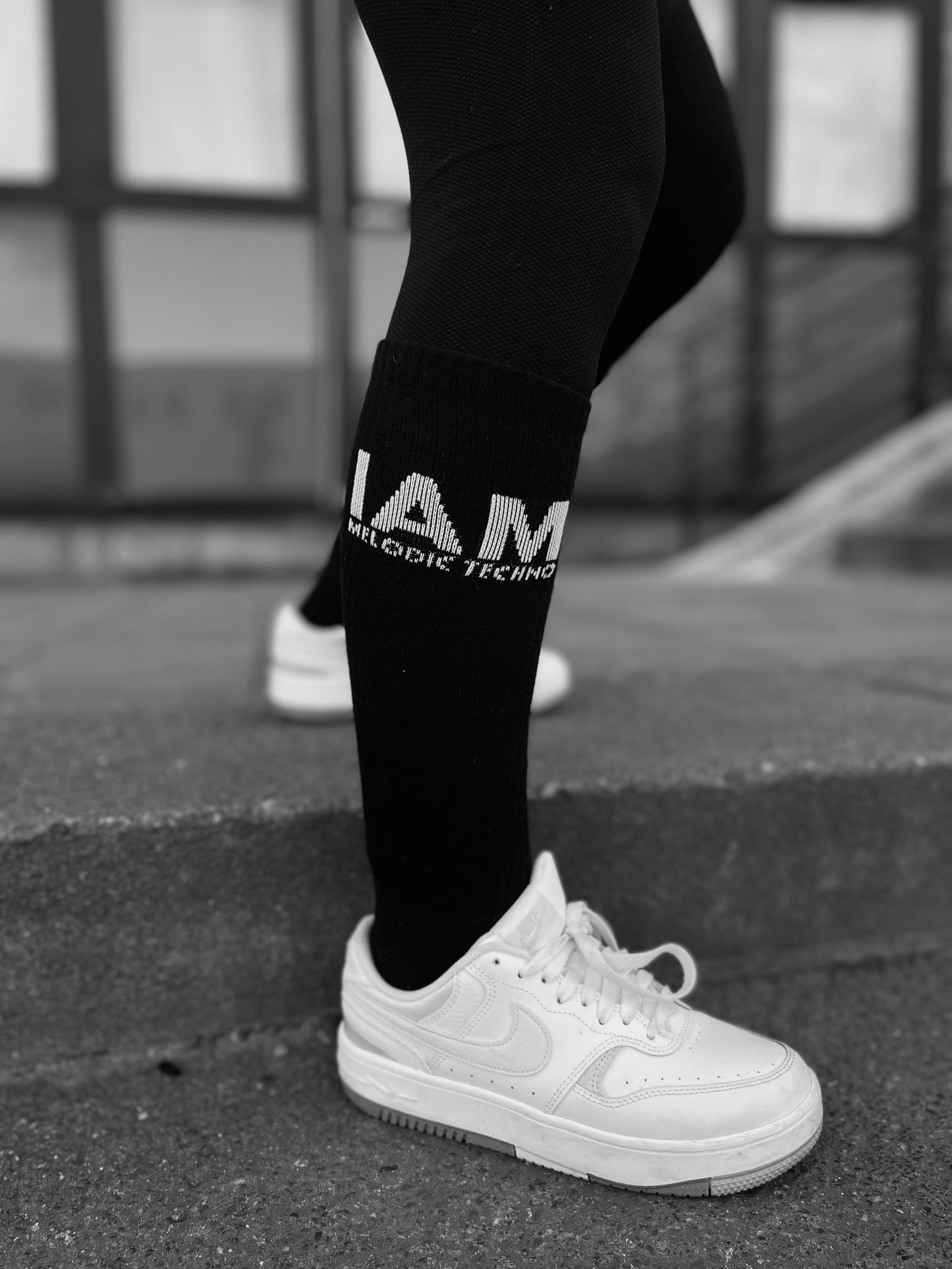 IAM Melodic Techno Long Knee Socks