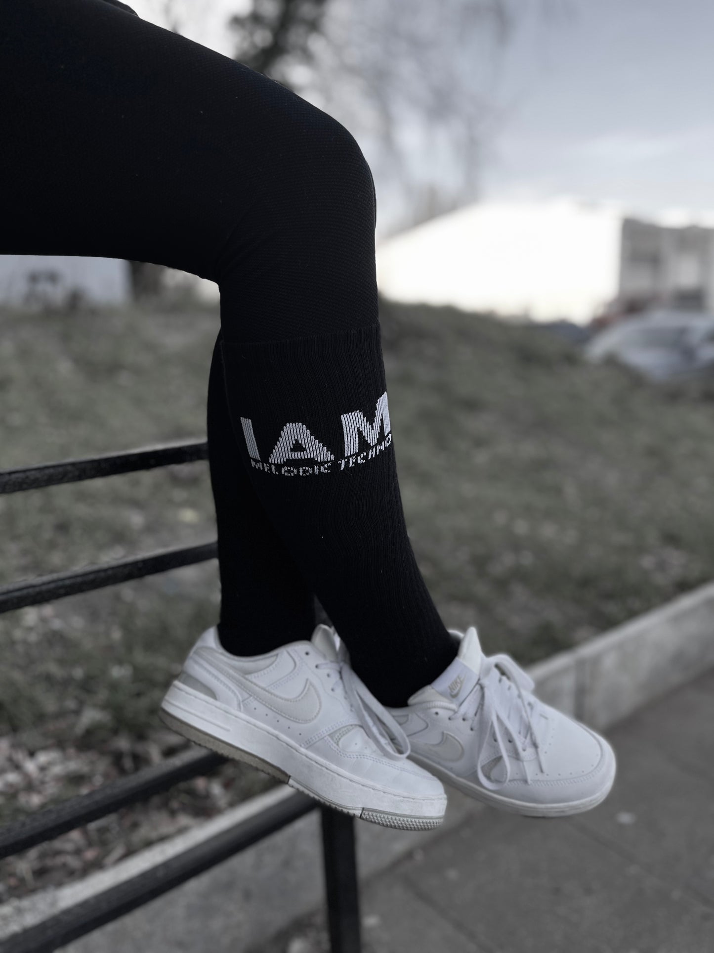 IAM Melodic Techno Long Knee Socks