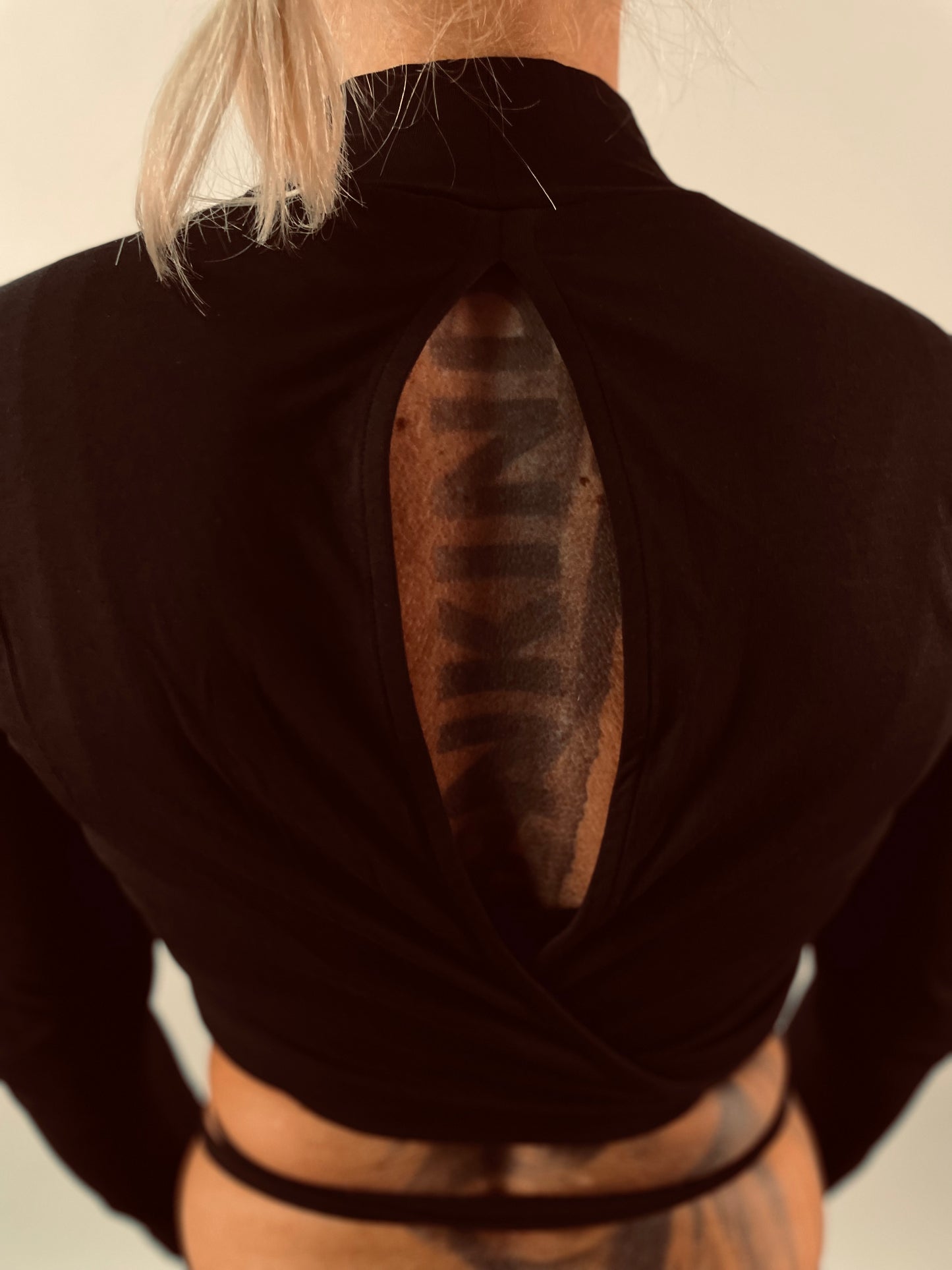 IAM Melodic Techno Strap Crop Top Ladies