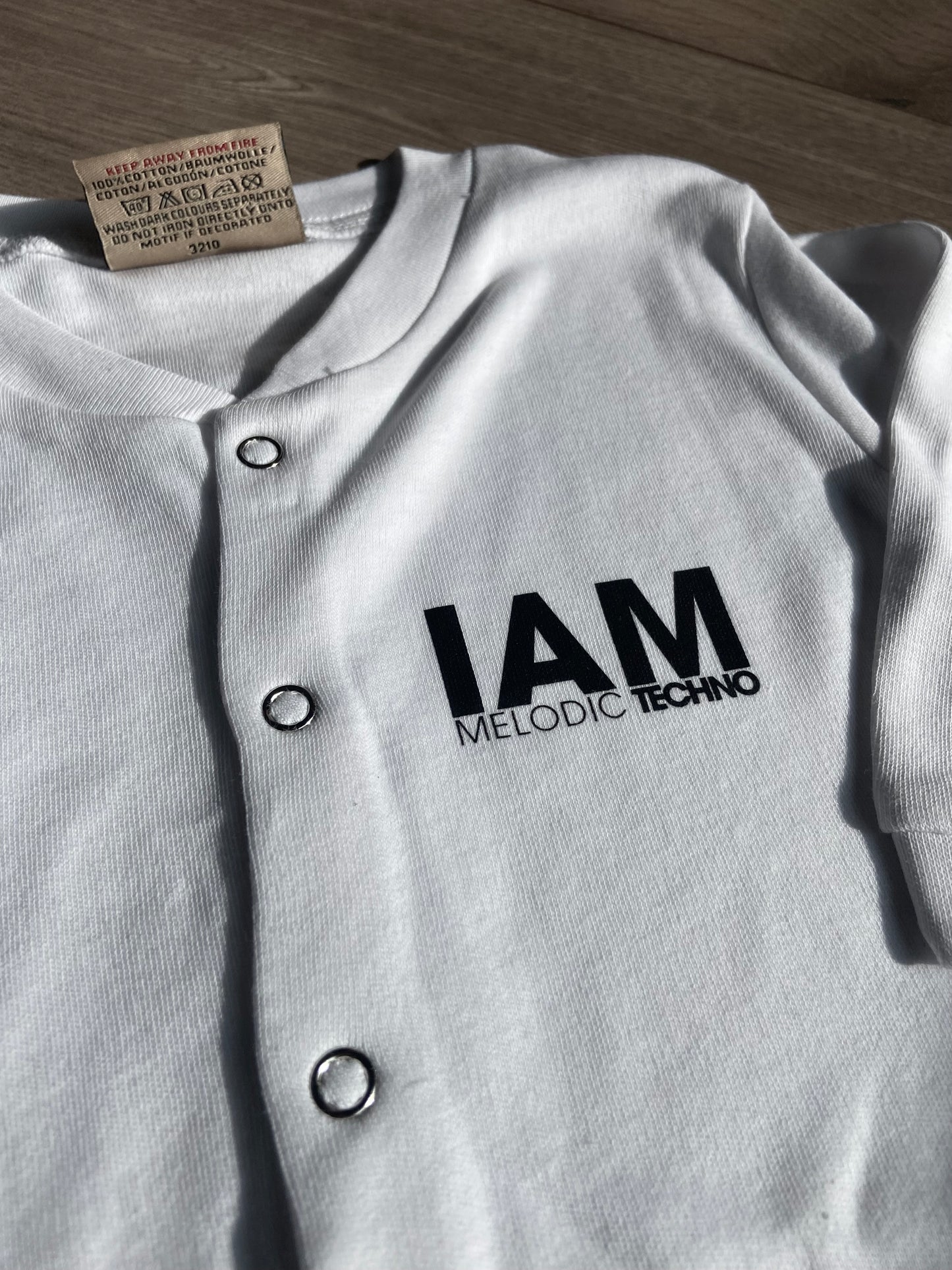 IAM Melodic Techno Baby Sleepsuit