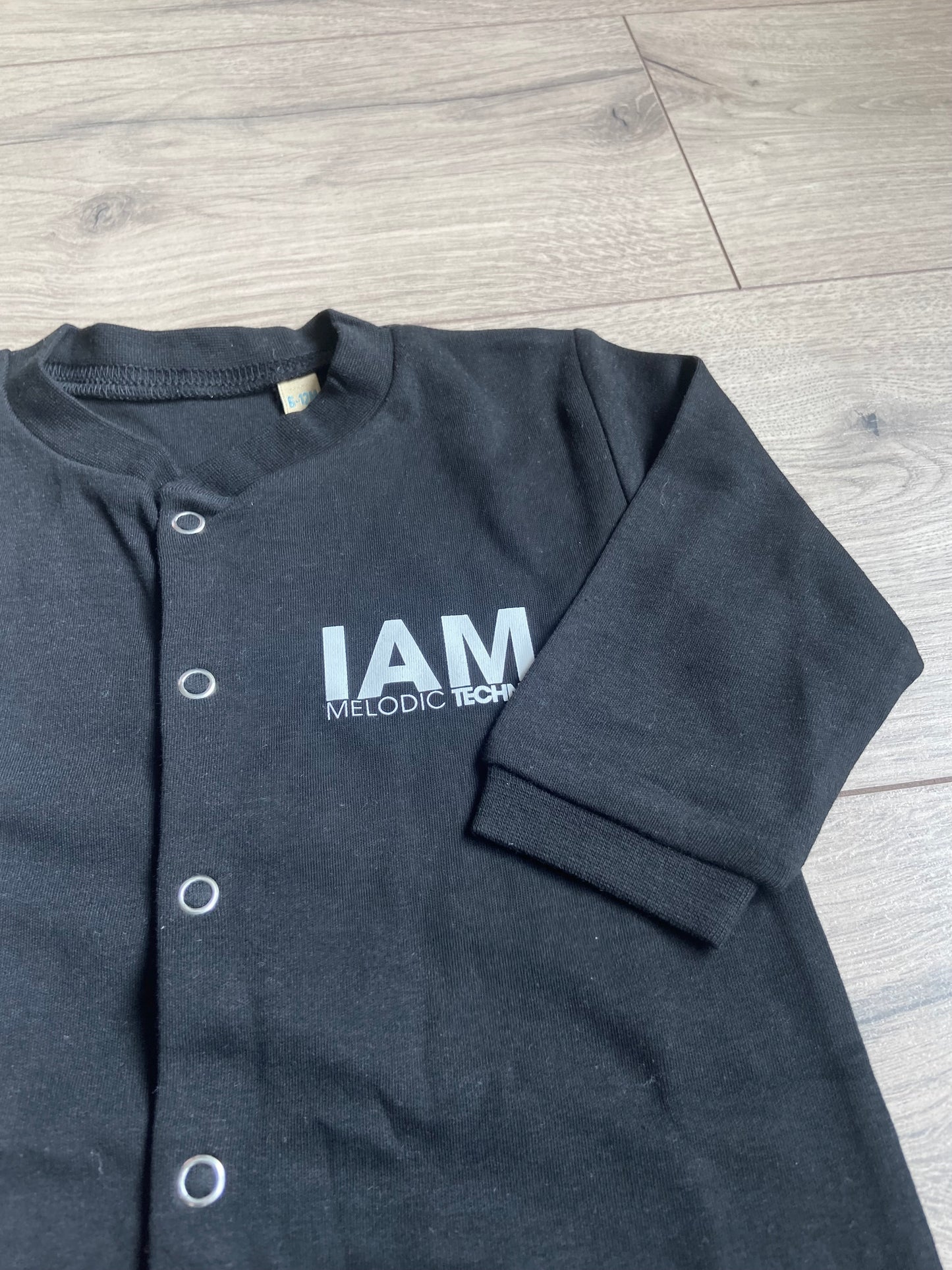 IAM Melodic Techno Baby Sleepsuit