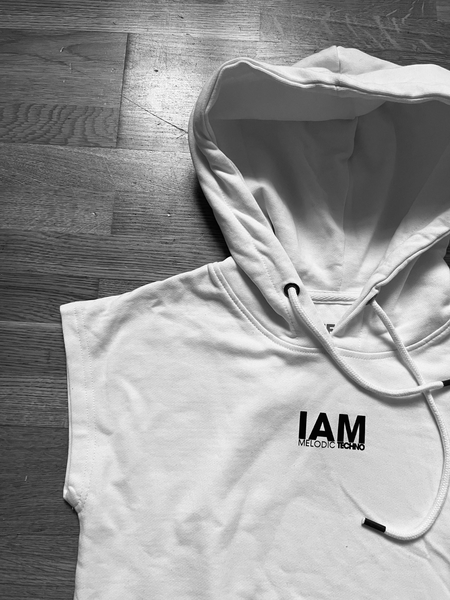 IAM Melodic Techno Hoodie Kleid mit Kapuze