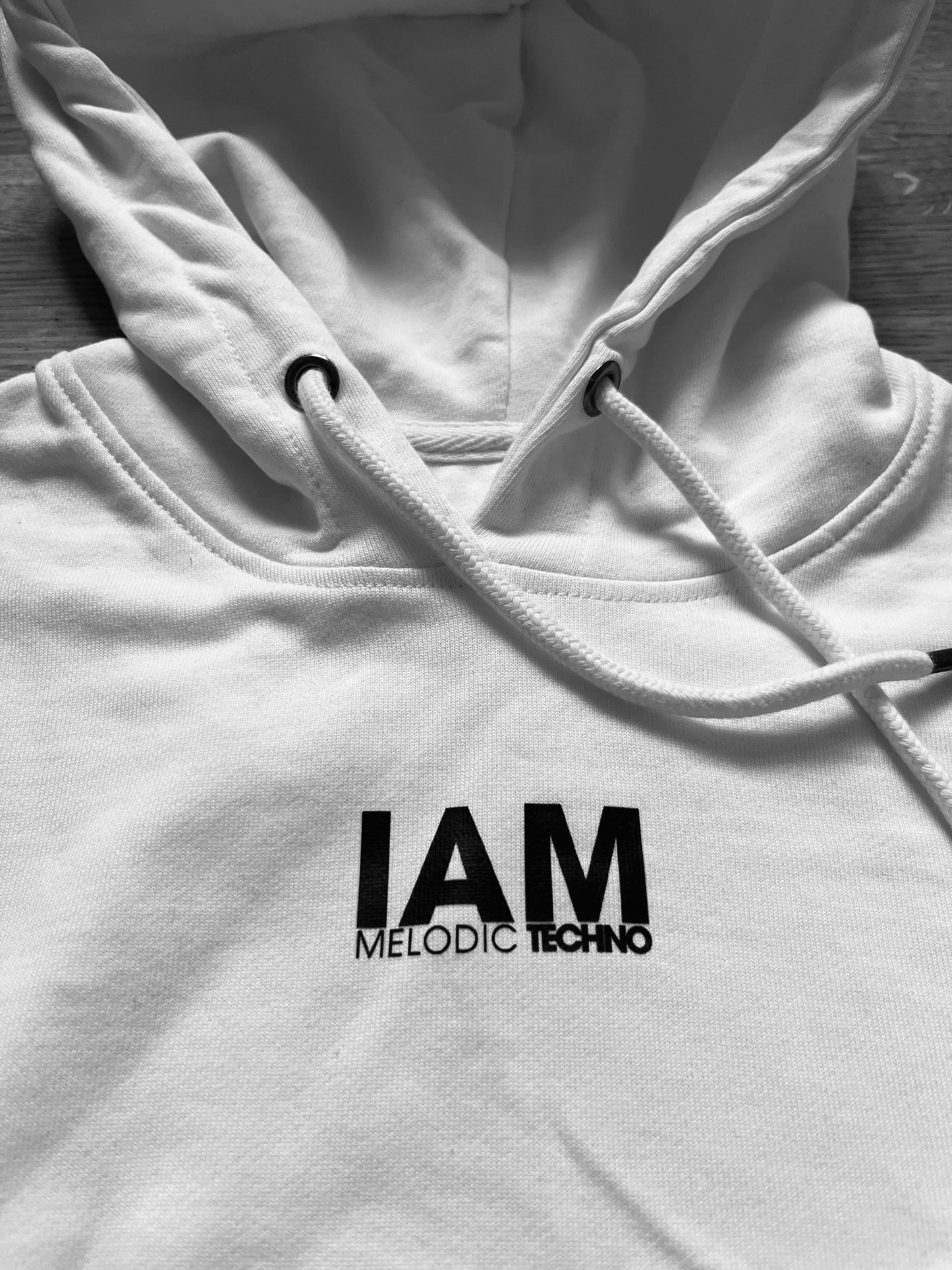 IAM Melodic Techno Hoodie Kleid mit Kapuze