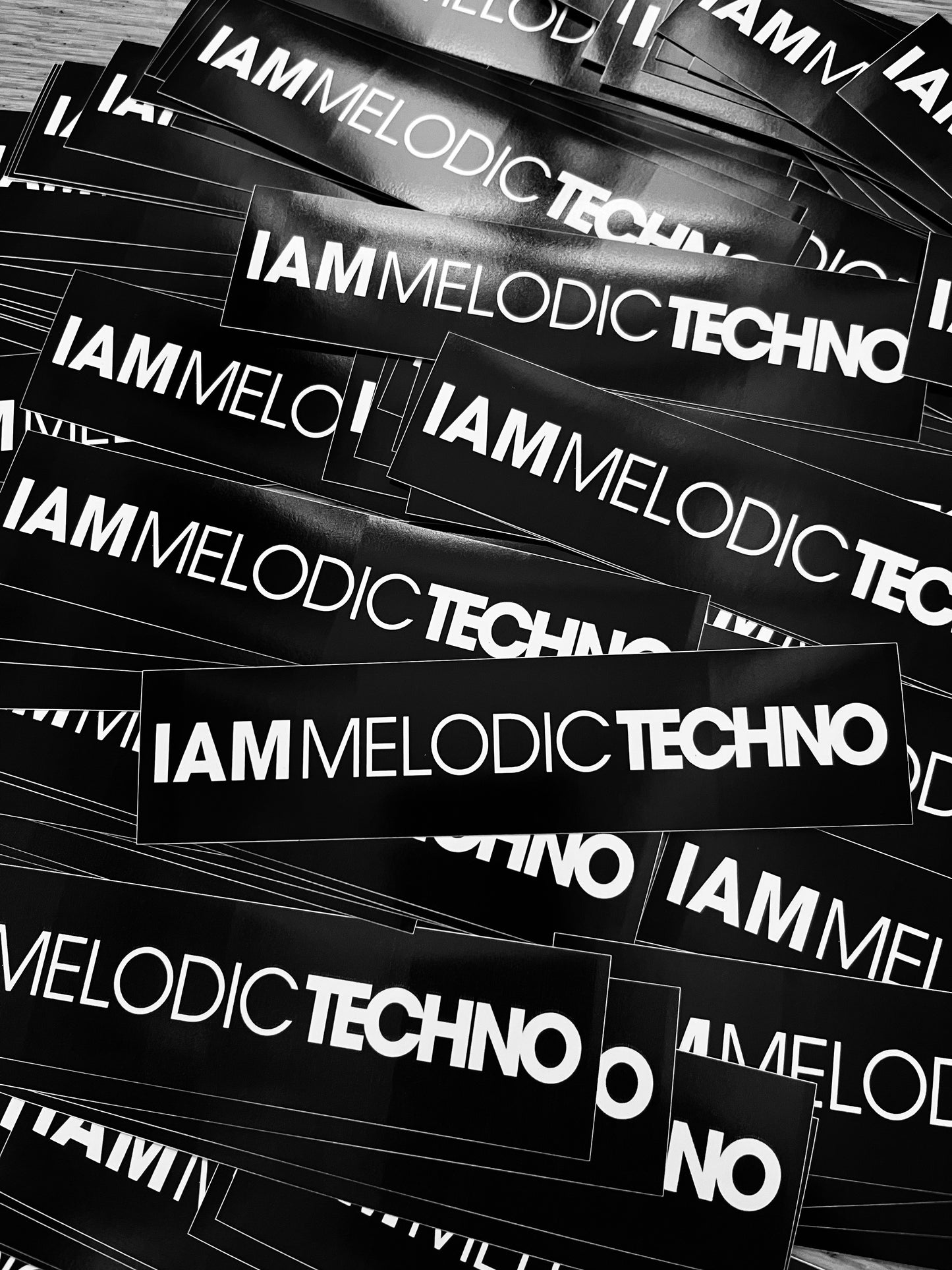 IAM Melodic Techno Sticker-Pack Black NEW