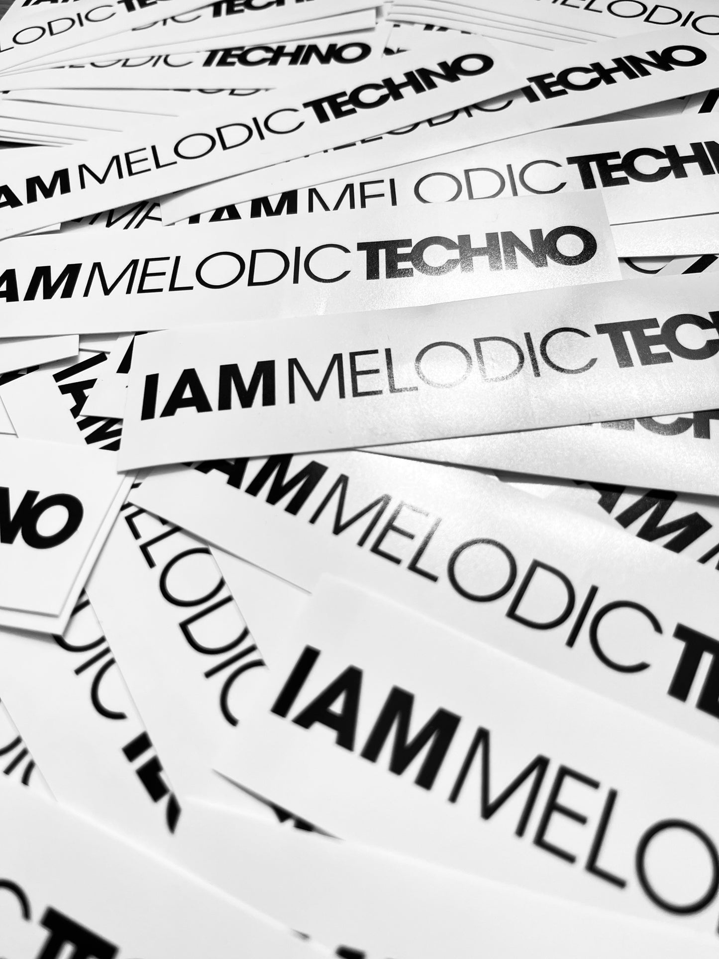 IAM Melodic Techno Sticker-Pack White NEW