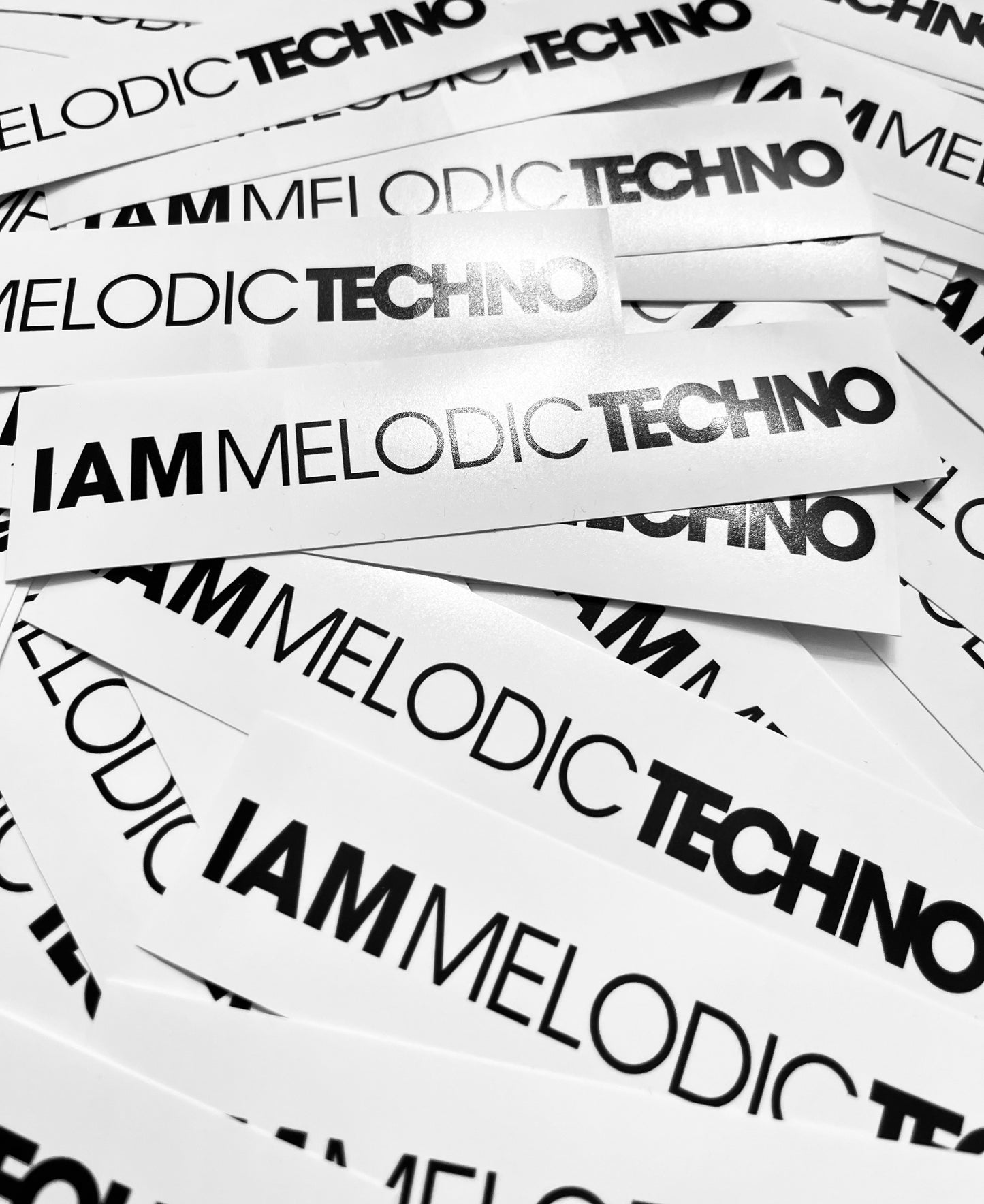 IAM Melodic Techno Sticker-Pack White NEW