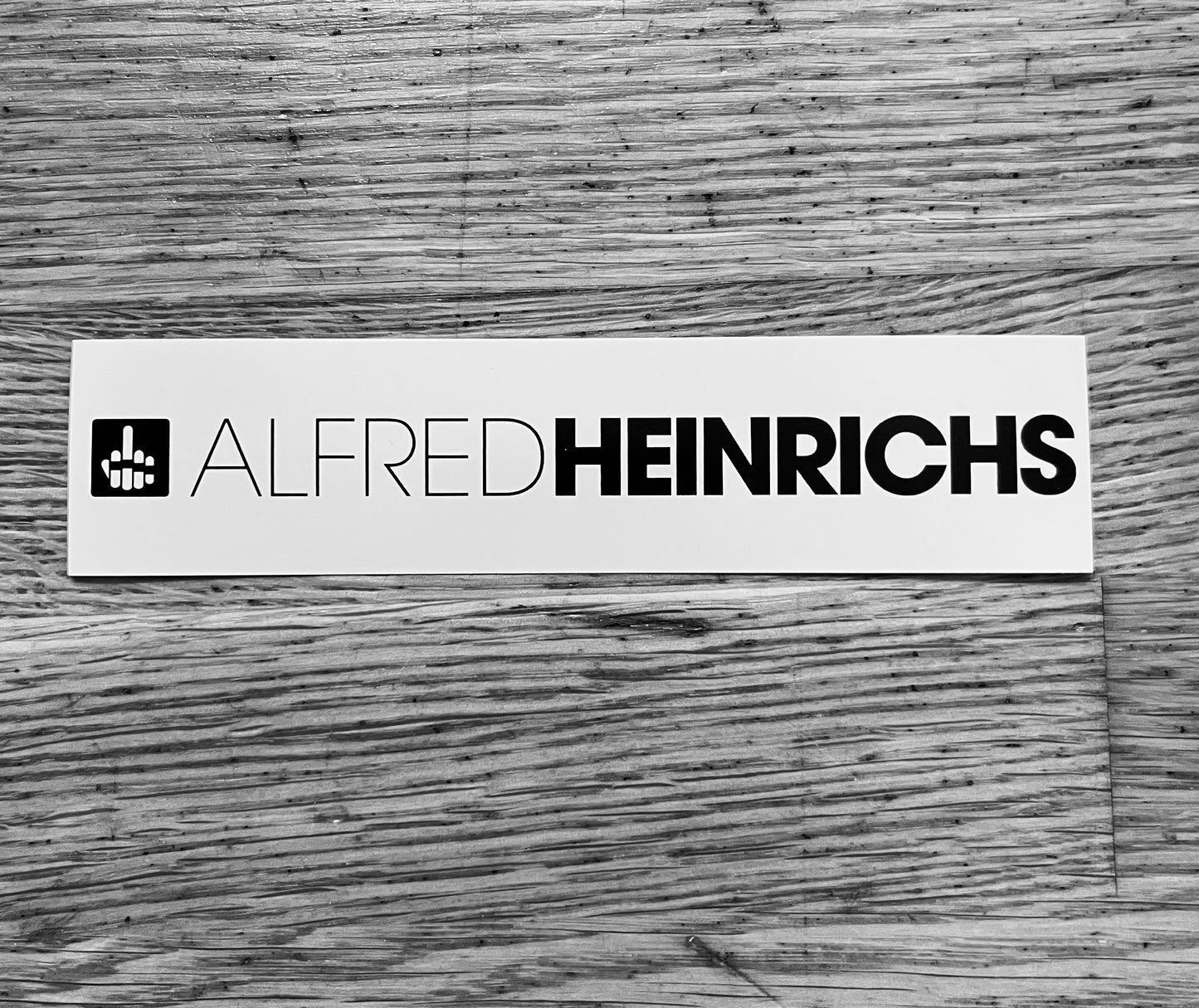 Alfred Heinrichs Sticker-Pack White