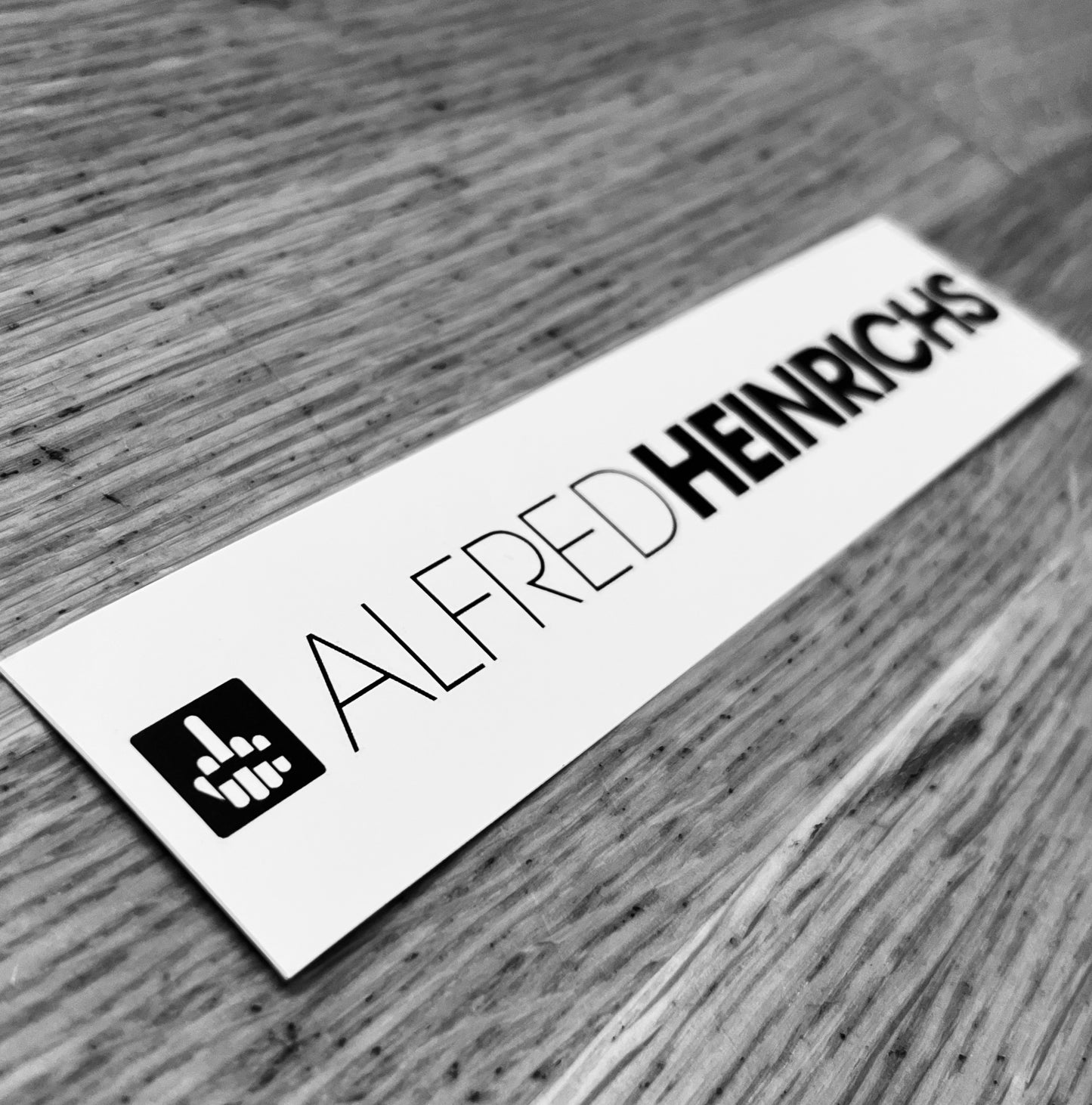 Alfred Heinrichs Sticker-Pack White