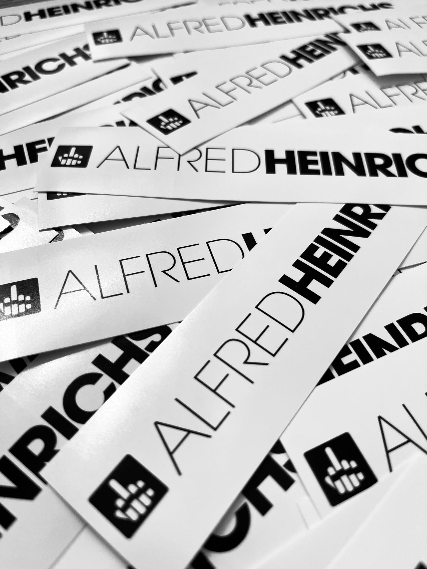 Alfred Heinrichs Sticker-Pack White