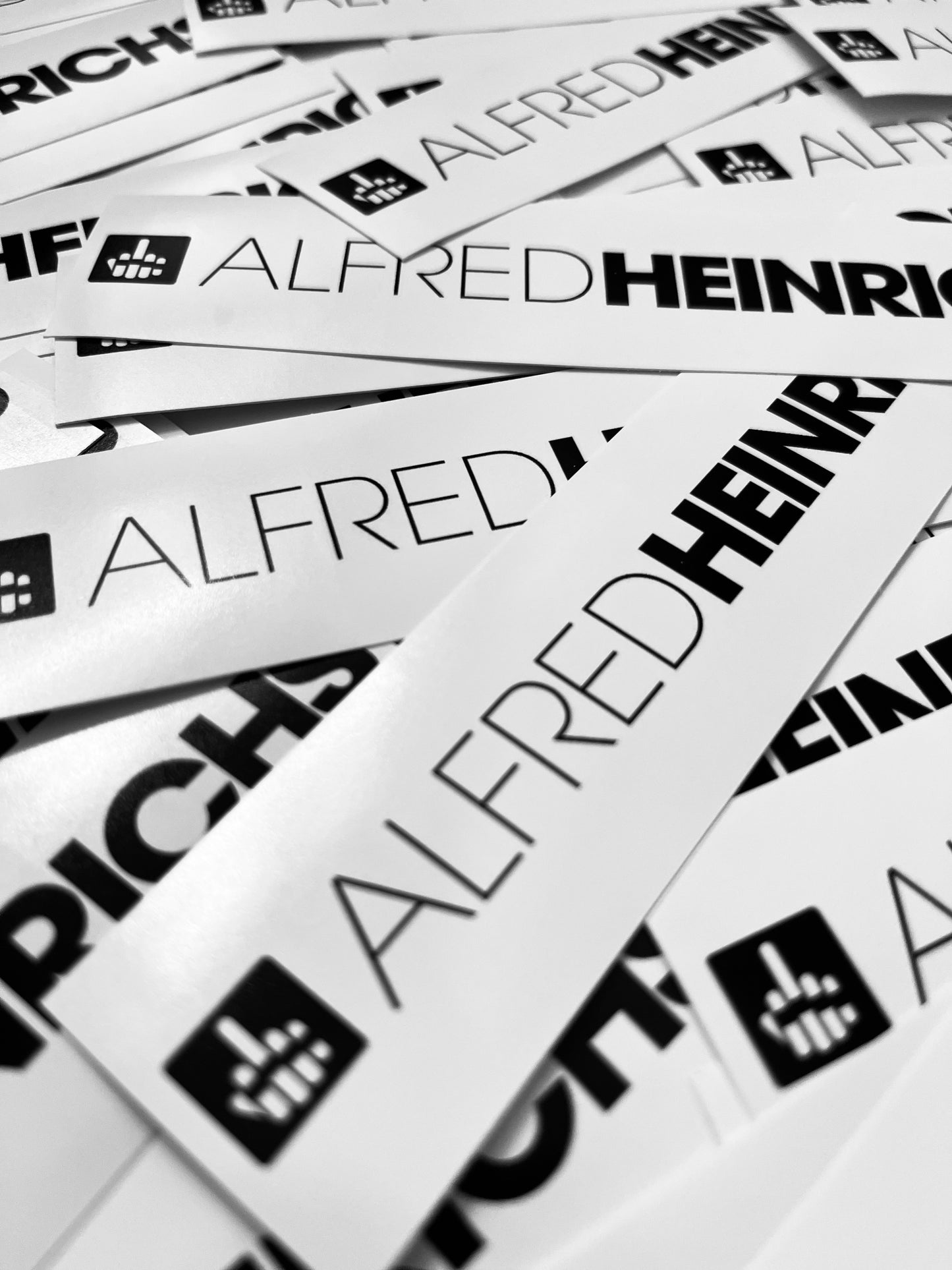 Alfred Heinrichs Sticker-Pack White