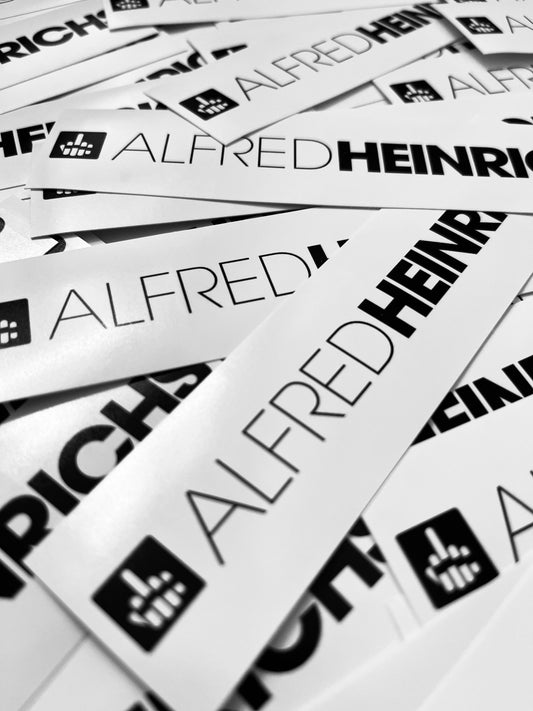 Alfred Heinrichs Sticker-Pack White