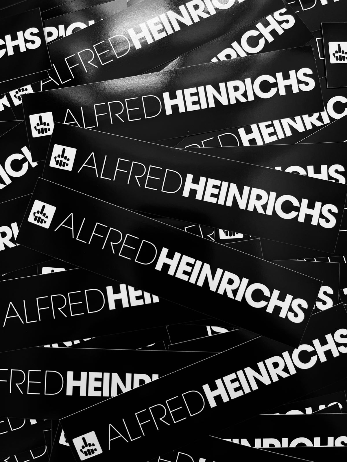 Alfred Heinrichs Sticker Pack Black