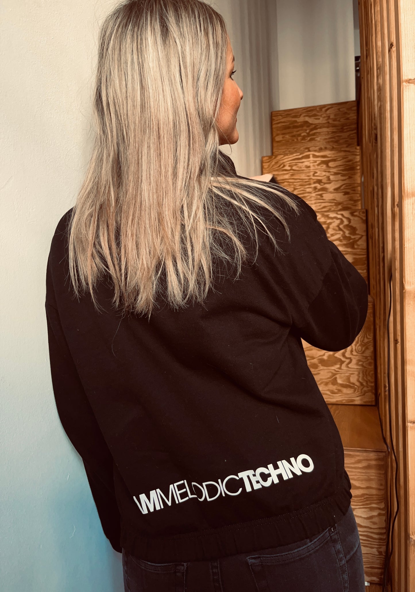 IAM Melodic Techno Ladies Cropped Zip Sweat