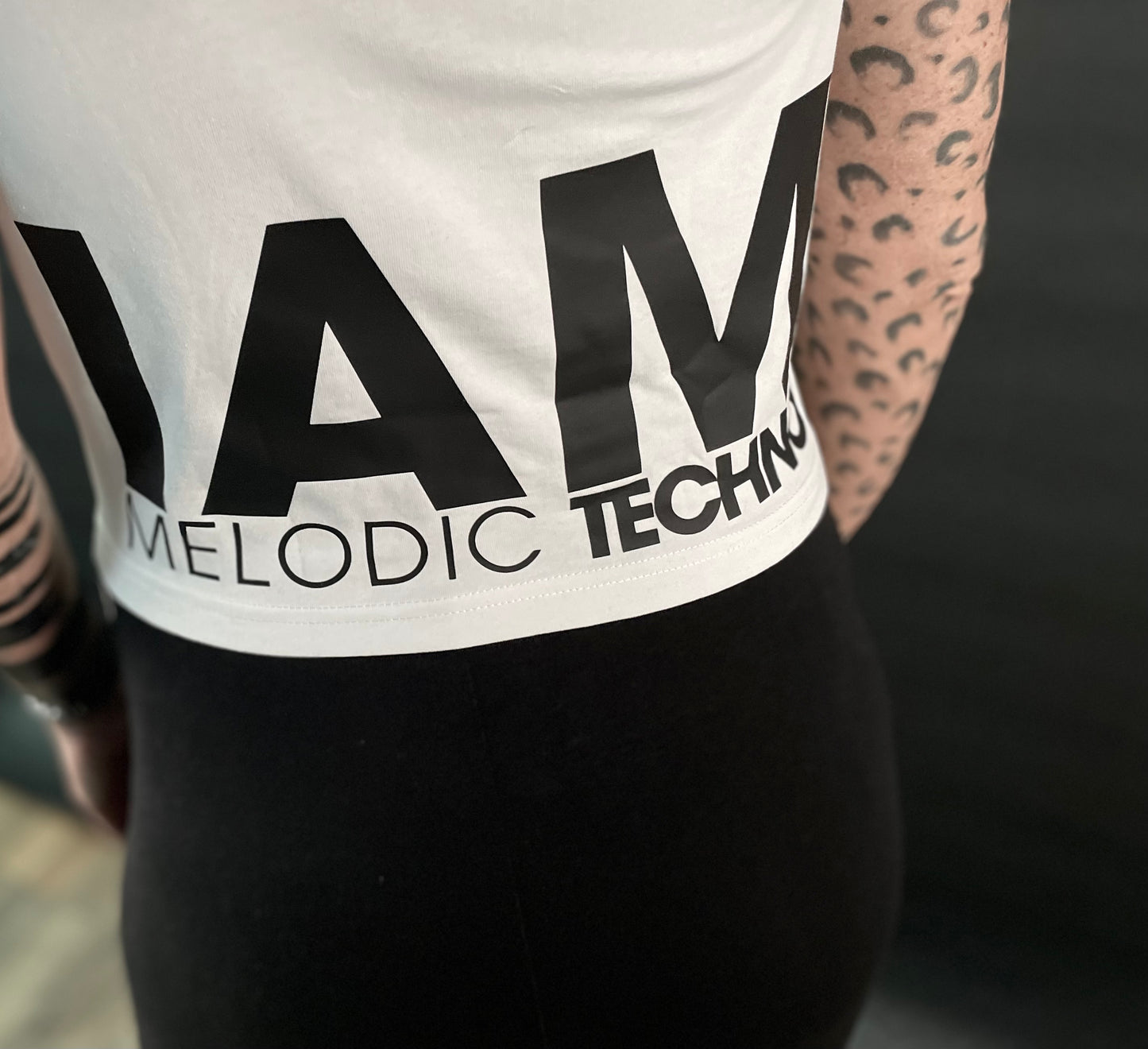 IAM Melodic Techno Girlie Cropped Top